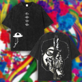 Goodnight Punpun Anime Double Printed Lightweight Acid Washed Tee