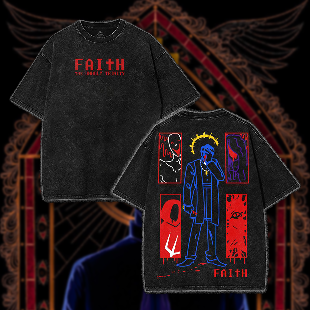 FAITH The Unholy Trinity Washed Unisex T-Shirt