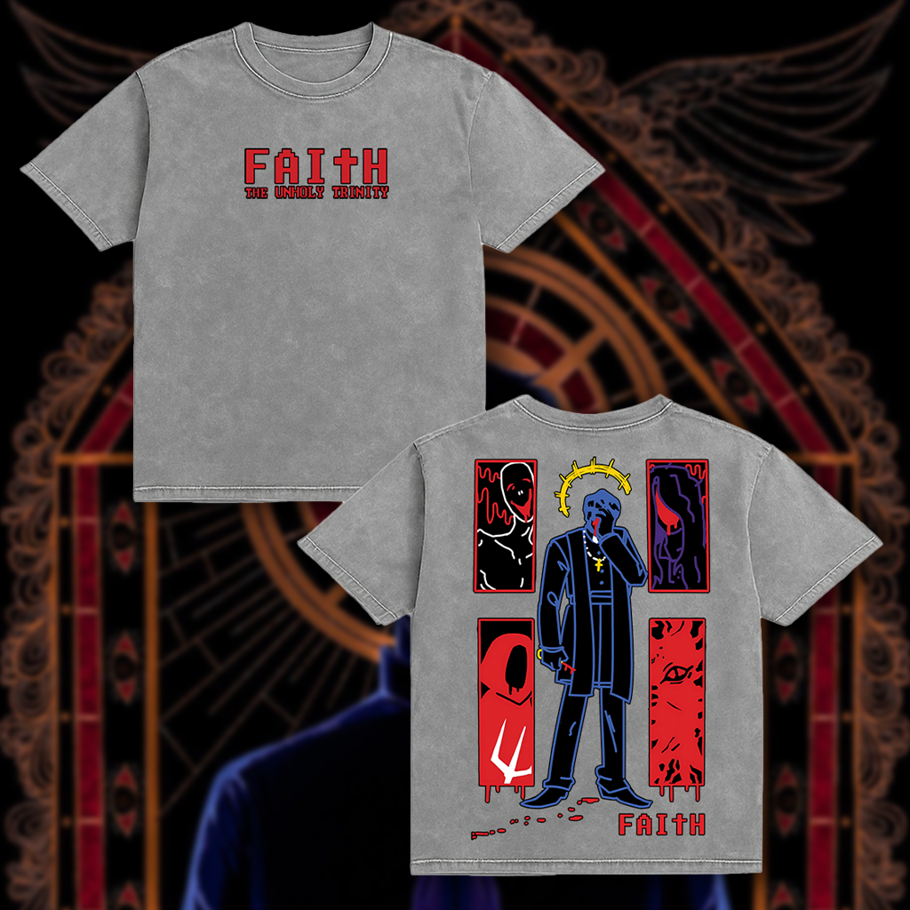 FAITH The Unholy Trinity Washed Unisex T-Shirt