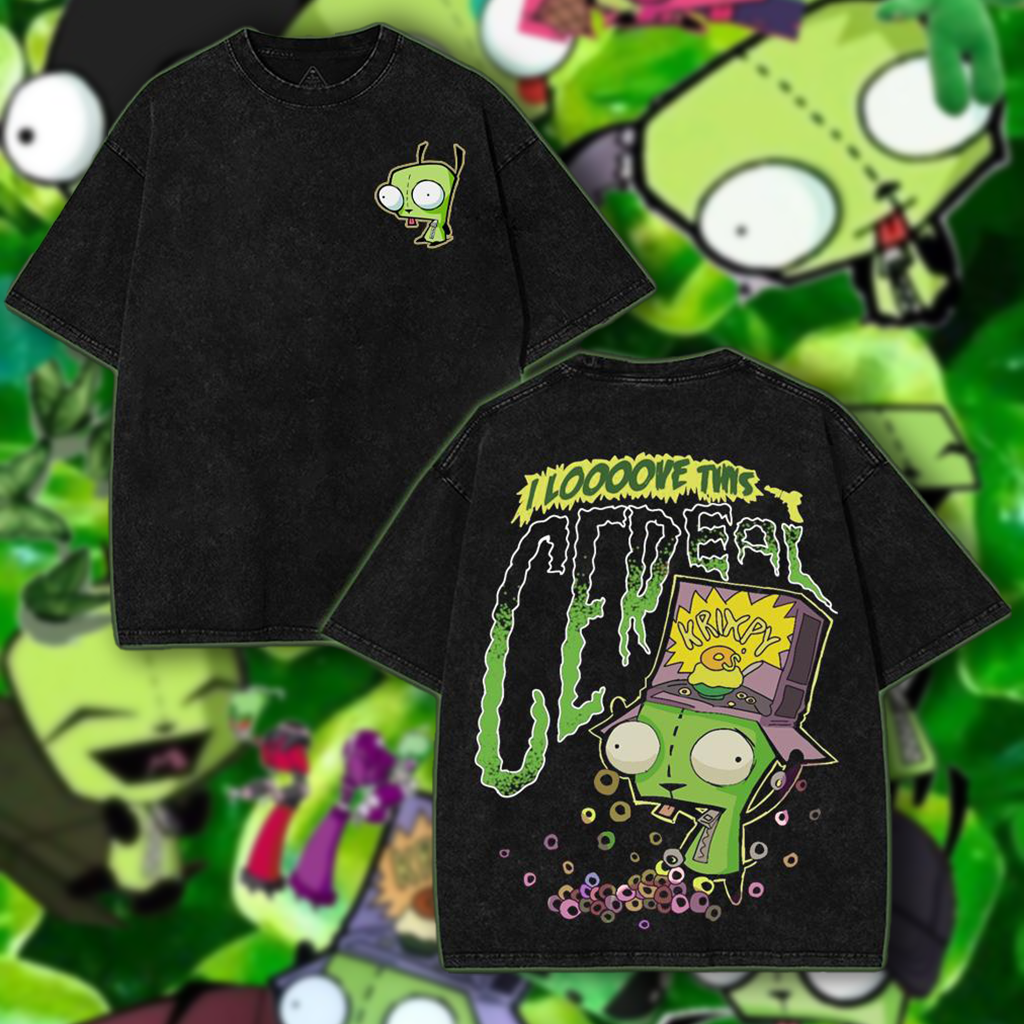 GIR - Invader Zim  Washed Unisex T-Shirt
