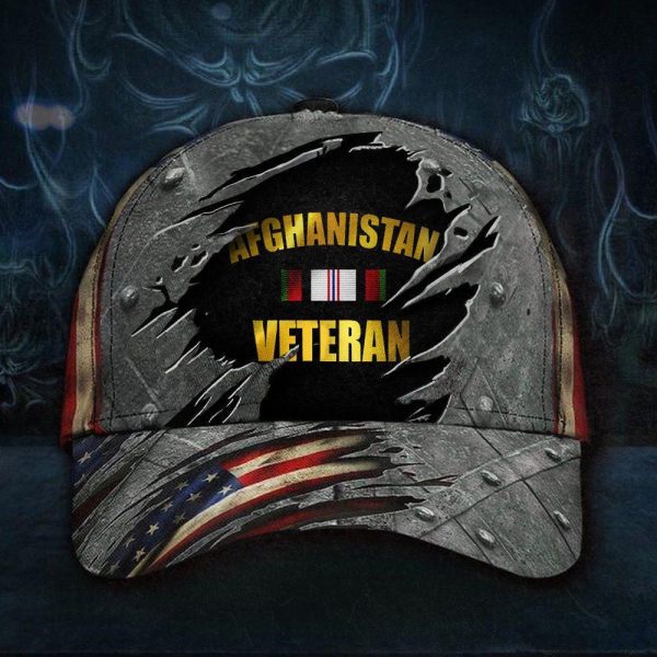 Afghanistan Veteran Hat American Flag Cap Patriotic Gifts For Veterans Hat Classic Cap