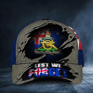 Lest We Forget New Zealand Flag Hat Royal Regiment Of Artillery Military Hats Veteran Day Gifts Hat Classic Cap