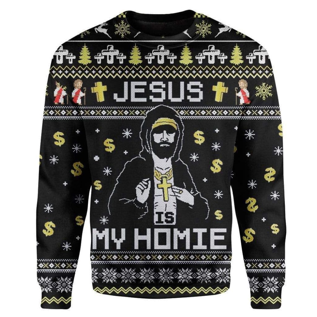 Jesus My Homie Ugly Sweater – Best Gift For Christmas