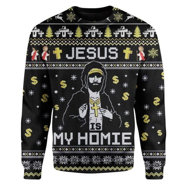 Jesus My Homie Ugly Sweater – Best Gift For Christmas