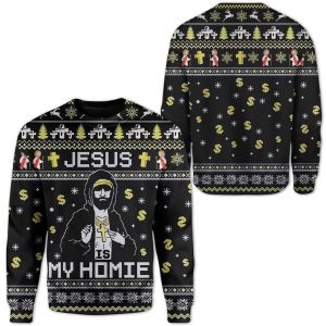 Jesus My Homie Ugly Sweater – Best Gift For Christmas