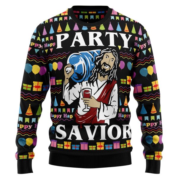 Jesus’s Party Christmas Ugly Sweater For Men And Women