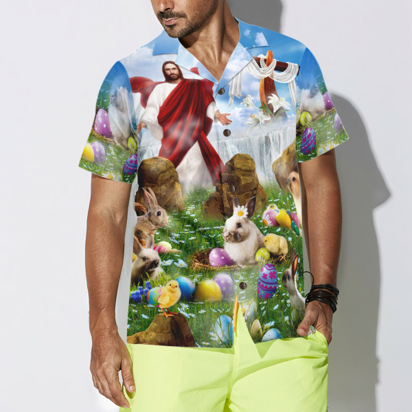 Happy Easter Jesus Is Risen Hawaiian Shirt