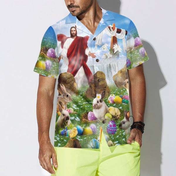 Happy Easter Jesus Is Risen Hawaiian Shirt