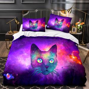 Space Cat Astronaut Cats In Space Bedding Set Duvet Cover Bedding Sets