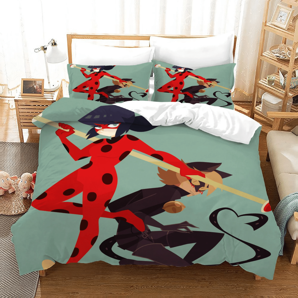 Miraculous Ladybug Cat Noir 25 Duvet Cover Pillowcase Bedding Sets