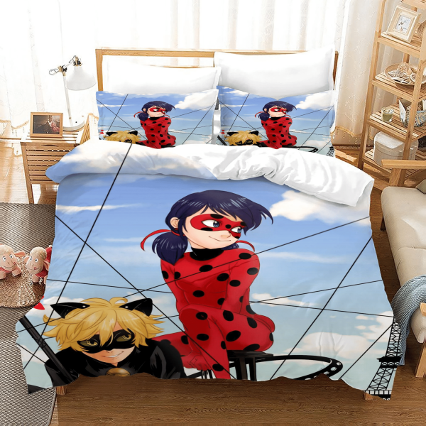 Miraculous Ladybug Cat Noir 21 Duvet Cover Pillowcase Bedding Sets