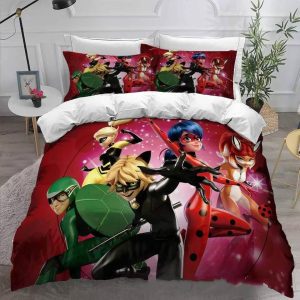 Miraculous Ladybug Cat Noir 7 Duvet Cover Pillowcase Bedding Sets