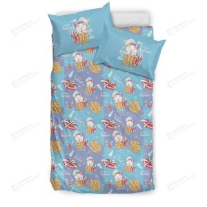 Cute Cat Little Sailor Bedding Set Cotton Bed Sheets Spread Comforter Duvet Cover Bedding Sets