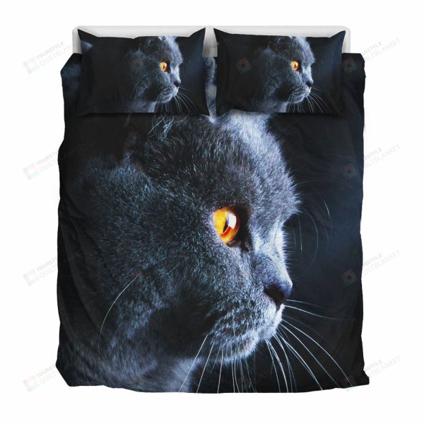 British Shorthair Cat Kitten Bedding Set Bed Sheets Duvet Cover Bedding Sets