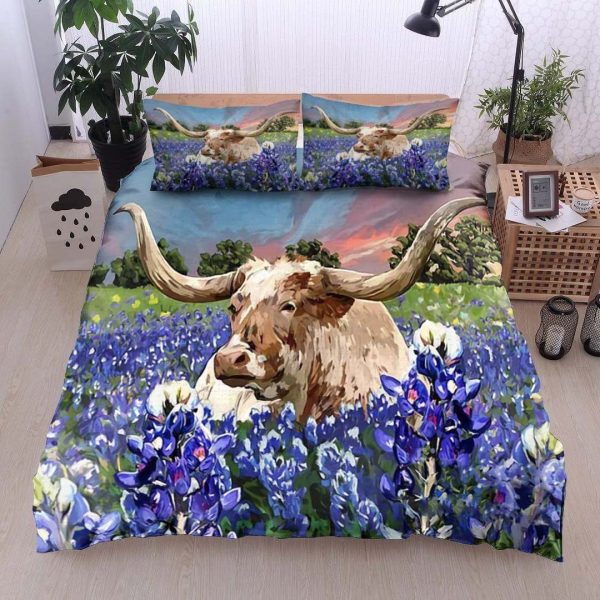 Cattle Cotton Bed Sheets Spread Comforter Duvet Cover Bedding Sets