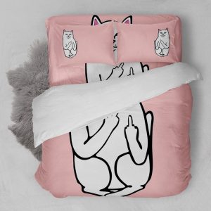 Middle Finger Cat Bedding Set