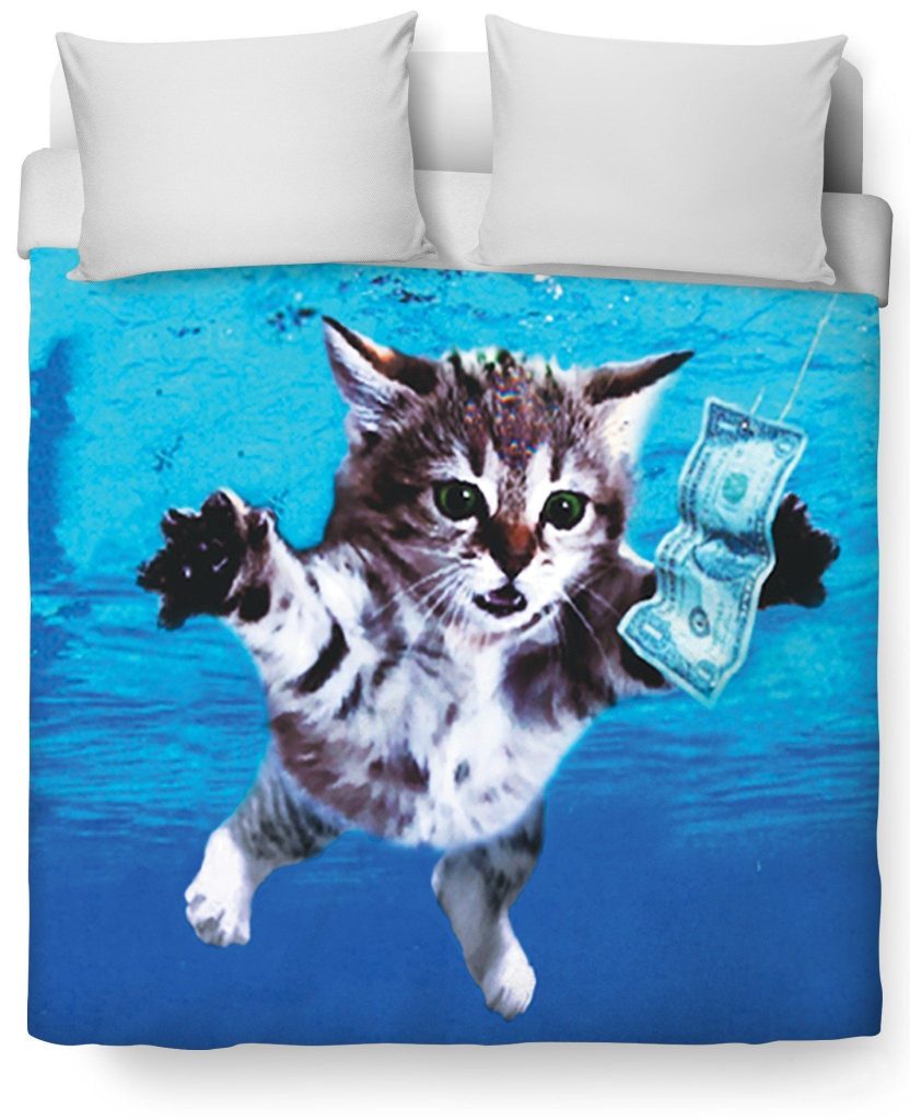 Cat Cobain Bedding Set Duvet Cover Hgm5215