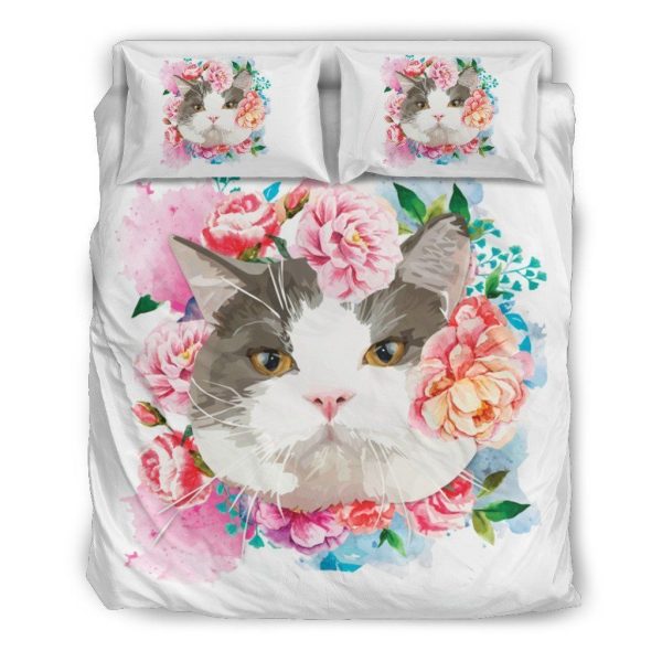 Flower Cat Bedding Set