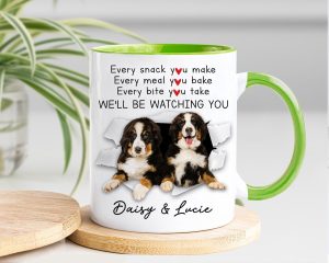 Custom Dog Photo Mug: Every Snack You Make Funny Gift for Dog Mom & Dad