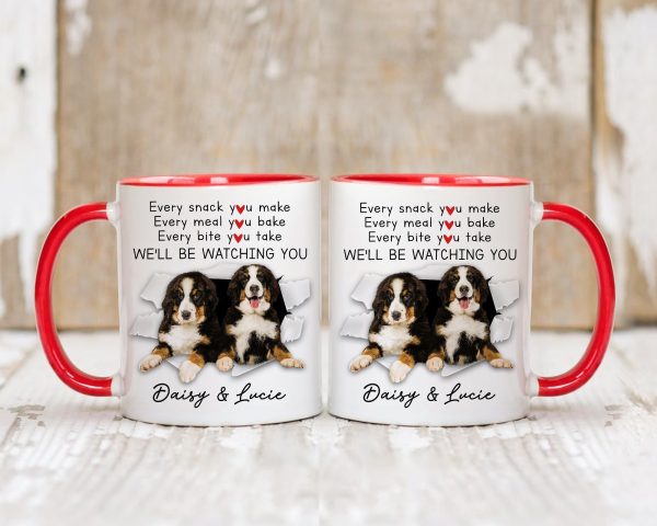 Custom Dog Photo Mug: Every Snack You Make Funny Gift for Dog Mom & Dad