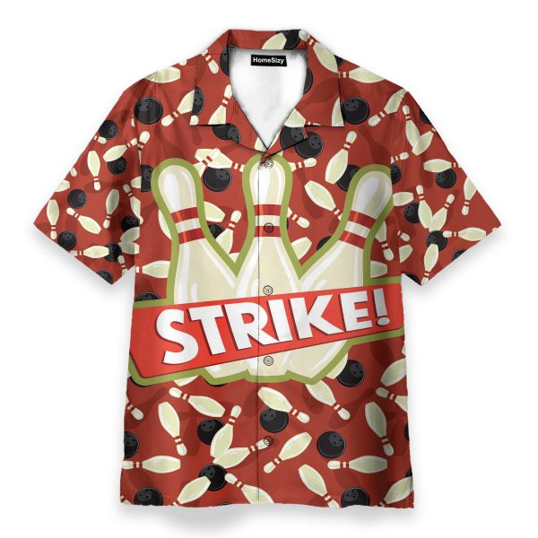 Bowling Strike Men’s Button’s Up Shirts – Hawaiian Shirt