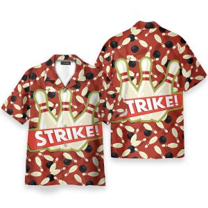 Bowling Strike Men's Button's Up Shirts - Hawaiian Shirt 3