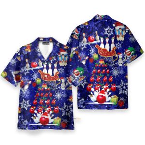 Bowling Merry Christmas - Hawaiian Shirt 3