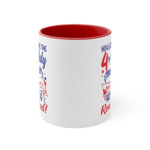 4th of July Mug: Crave a Hot Dog Real Bad with You Look Like Accent Ceramic Mug 3