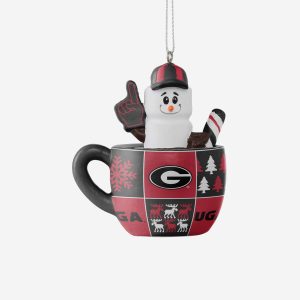 Georgia Bulldogs Smores Mug Ornament: Celebrate Gameday Spirit with this Unique Collectible!