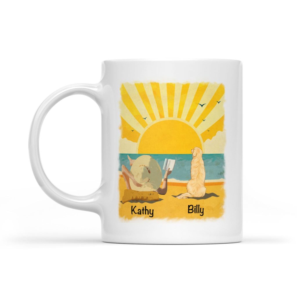 Trending 2021 Fashion: Customized Beach Book & Dog Mug for National Pet Day