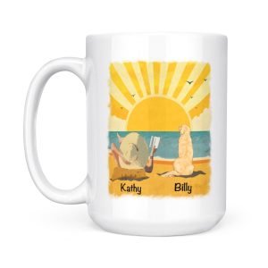 Trending 2021 Fashion: Customized Beach Book & Dog Mug for National Pet Day