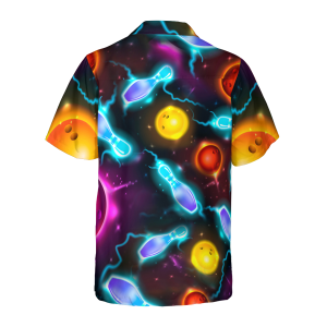 Bowling Space Color Hawaiian Shirt