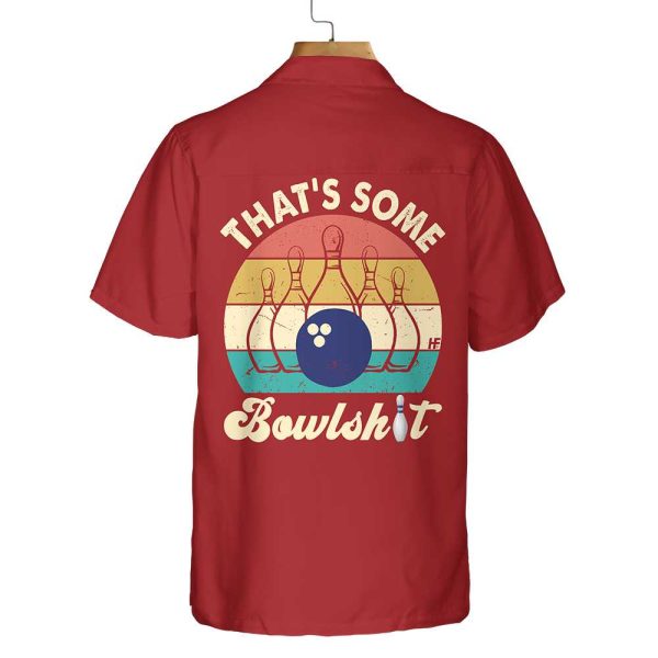 That’s Some Bowlsht Bowling Vintage Custom Hawaiian Shirt, Personalized Bowling Shirt, Best Gift For Bowling Players