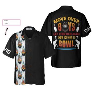 Bowling Move Over Boys Custom Hawaiian Shirt, Personalized Bowling Shirt, Best Gift For Bowling Players