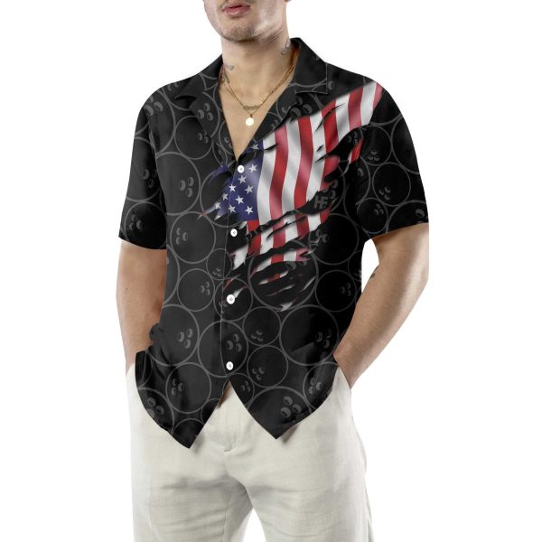 Bowling American Flag Hawaiian Shirt, Unique Bowling Shirt, Best Gift For Bowling Players