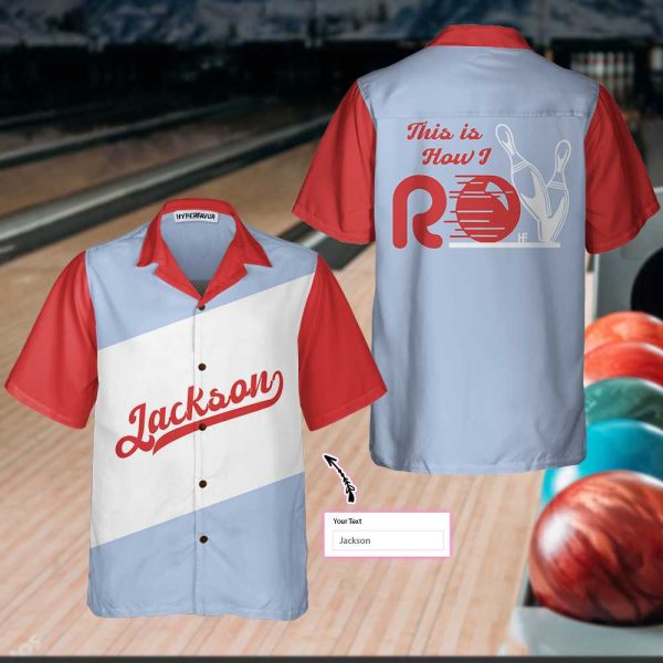 Retro Bowling Custom Hawaiian Shirt, Personalized Bowling Shirt, Best Gift For Bowling Players