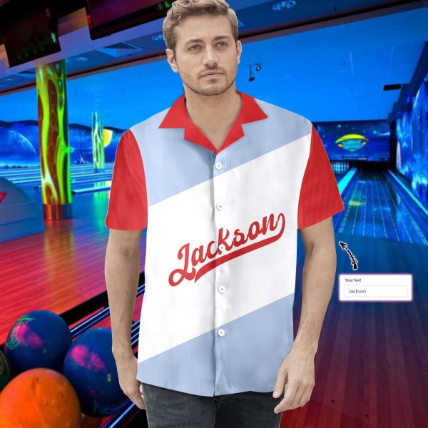 Retro Bowling Custom Hawaiian Shirt, Personalized Bowling Shirt, Best Gift For Bowling Players