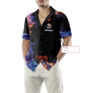 There Is No Crying In Bowling Just Lots Of Swearing Custom Hawaiian Shirt, Unique Flame Bowling Shirt 3