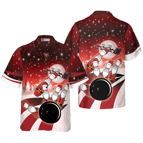 Hawaiian Shirts, Christmas Bowling Shirt Short Sleeve, Christmas Shirt Idea Gift For Men and Women