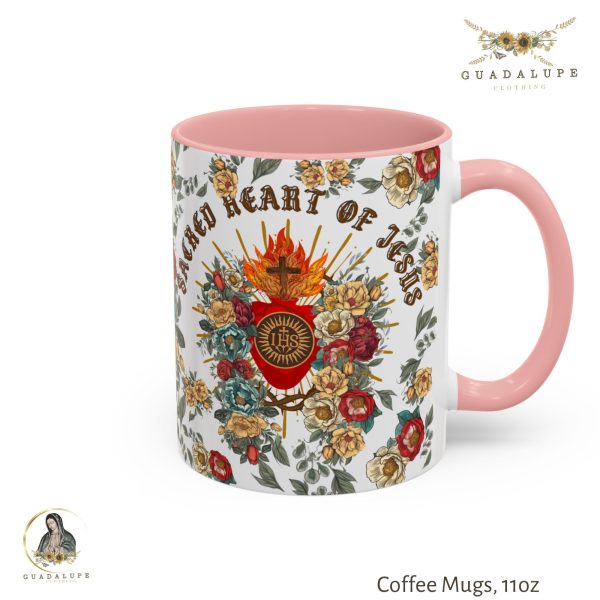 Vintage Style Prayer Mug, Catholic-faith Coffee Mug, Sacred Heart of Jesus Gifts, Religious Christmas Gifts, Devotional Gifts, Get Well Gift