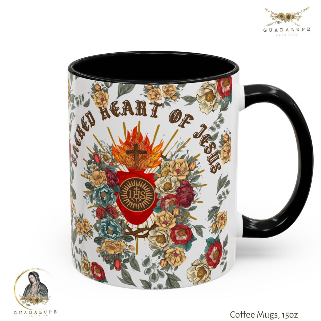 Sacred Heart of Jesus Prayer Mug, Catholic-faith Coffee Mug, Religious-themed Christmas Gifts, Devotional Gifts, Get Well Soon Gifts