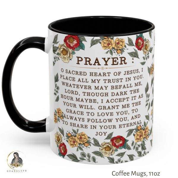 Sacred Heart of Jesus Prayer Mug, Catholic-faith Coffee Mug, Religious-themed Christmas Gifts, Devotional Gifts, Get Well Soon Gifts