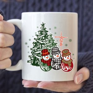 Faith hope love, Jesus cross, Christmas coffee mug