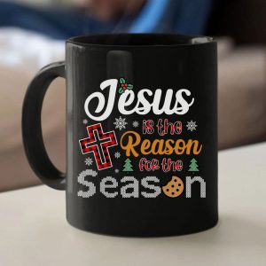 Christian Christmas coffee mug: Jesus is the reason for the season