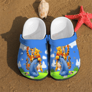 Winnie the Pooh Sky CuteCrocs Shoes - Classic Clogs for the Perfect of Cute and Comfort