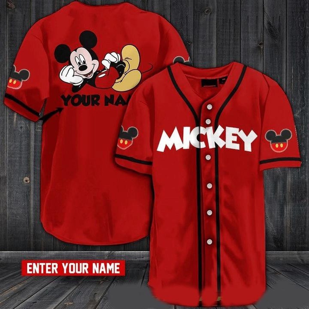 Funny Mickey: Personalized Mickey Lover Gift – Disney Baseball Jersey Shirt Funny Mickey: Personalized Mickey Lover Gift – Disney Baseball Jersey Shirt