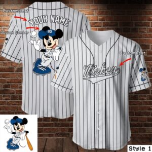 Personalized Mickey Mouse Disney Baseball Jersey - Perfect Gift for Baseball Lovers