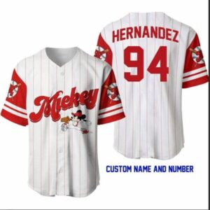 Personalized Mickey Mouse Disney Baseball Jersey - Perfect Fan Gift!
