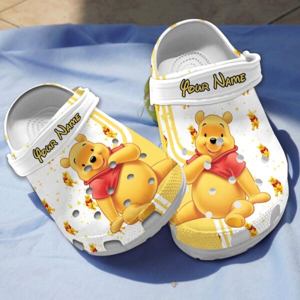 Step into Whimsical Comfort with Winnie The Pooh White Clogs – Perfect for Disney Fans & Casual Wear