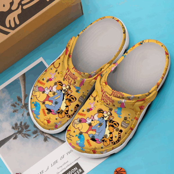 New Winnie The Pooh Clogs: Comfortable Cartoon Clogs for Kids & Adults